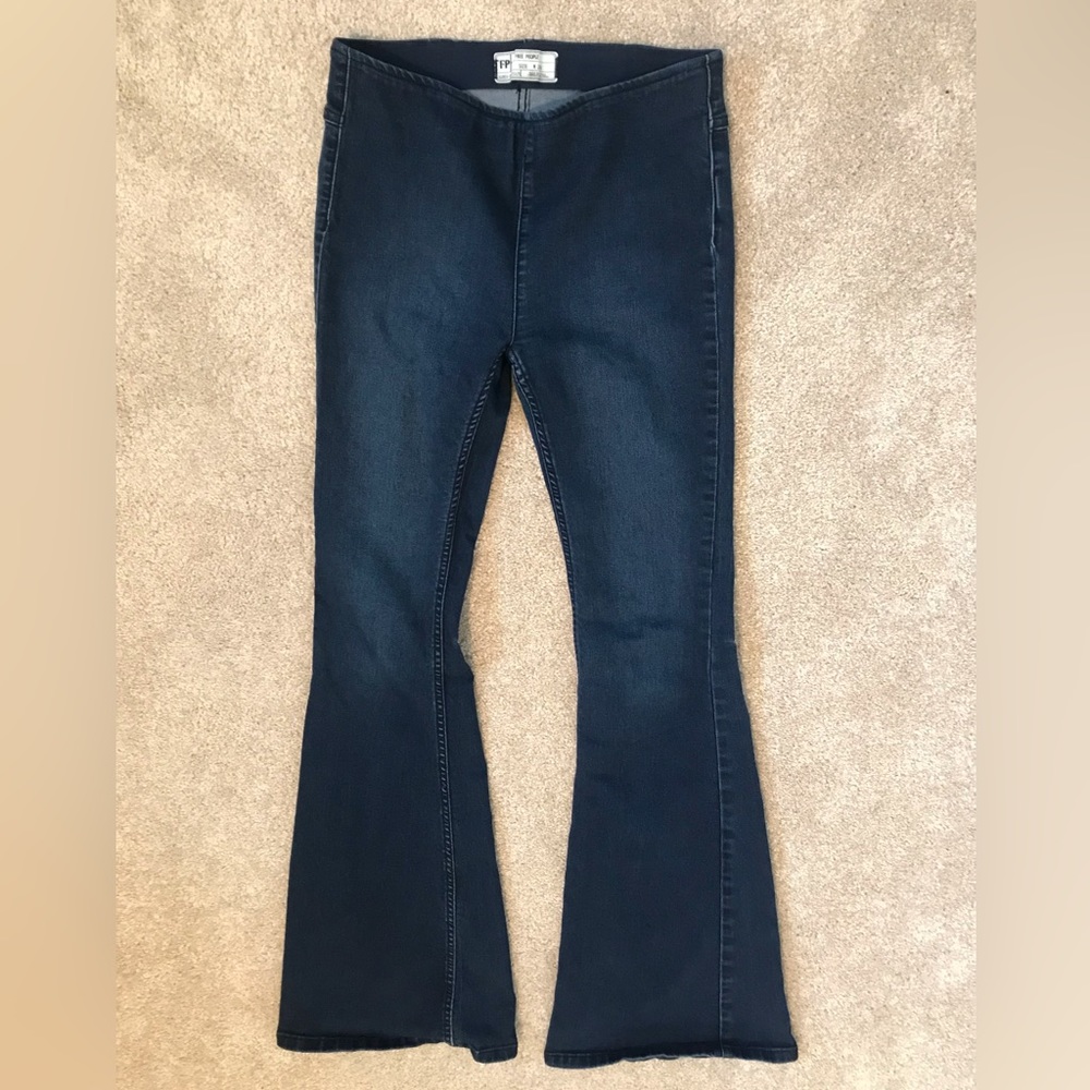 Free People size 28 stretch flare pants - Picture 3 of 13